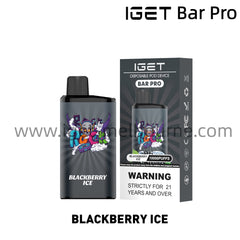 IGET Bar Pro Disposable Vape 10000 Puffs - Blackberry Ice