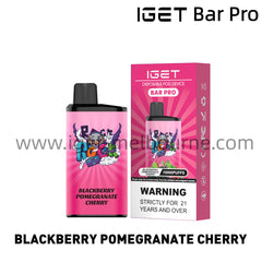 IGET Bar Pro Disposable Vape 10000 Puffs - Blackberry Pomgranate Cherry