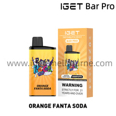 IGET Bar Pro Disposable Vape 10000 Puffs - Orange Fanta Soda