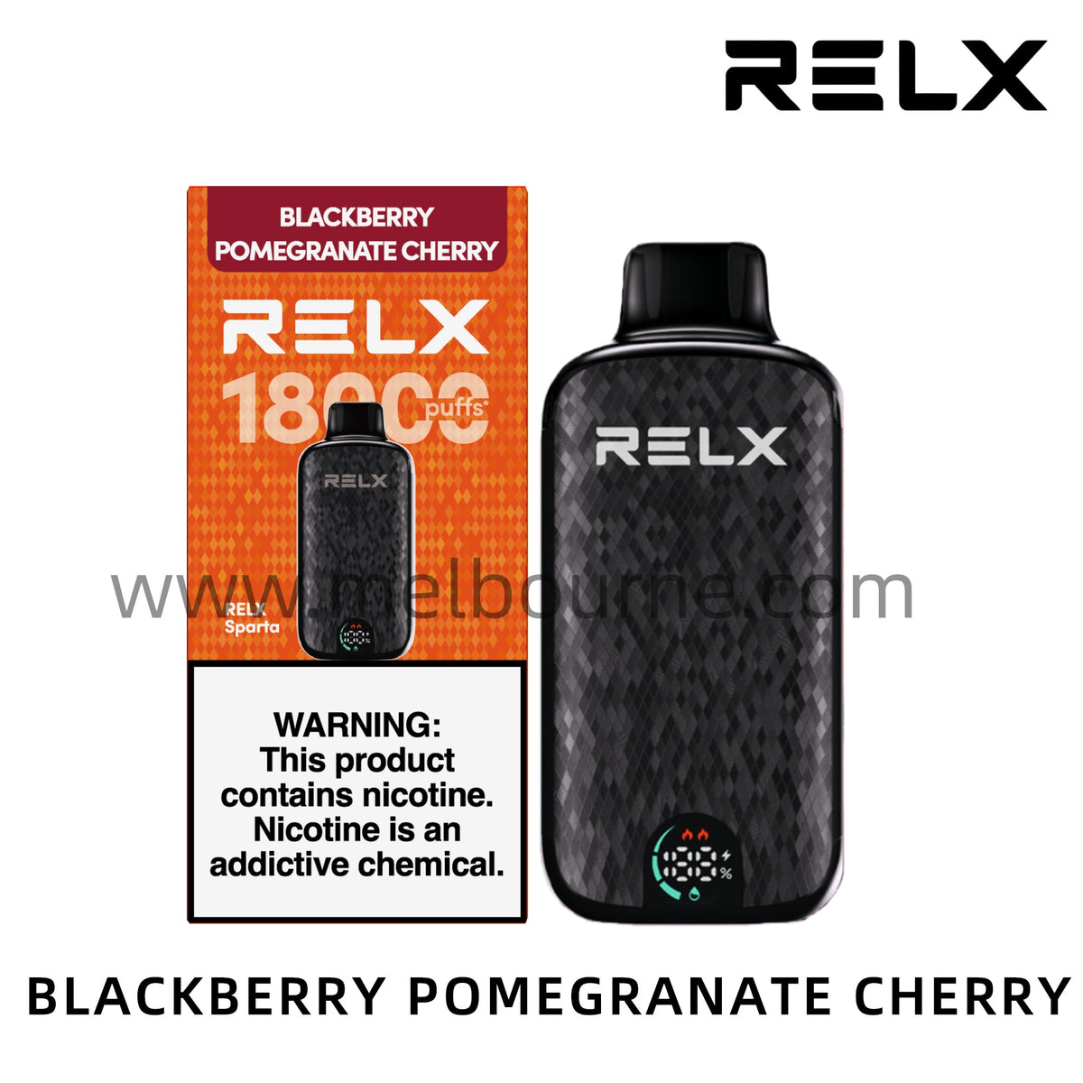 Relx SPARTA 18000 Puffs-Blackberr Pomegranate Cherry