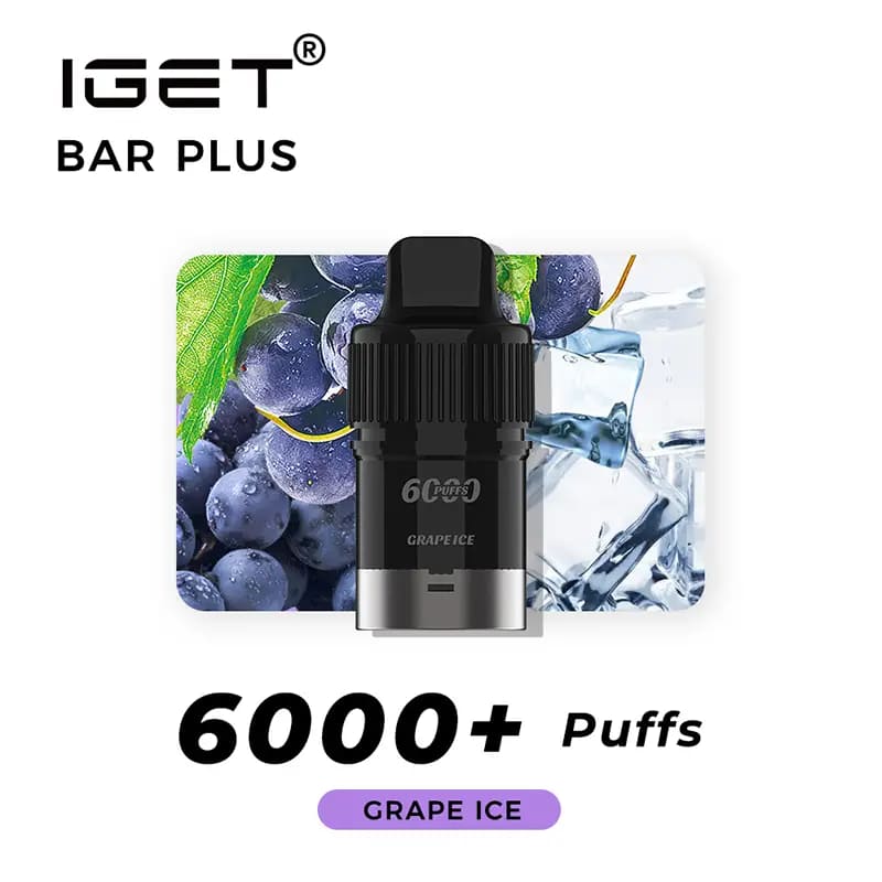 IGET Bar Plus Pod 6000 Puffs - Grape Ice