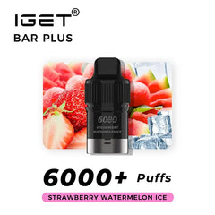 IGET Bar Plus Pod 6000 Puffs - Strawberry Watermelon Ice